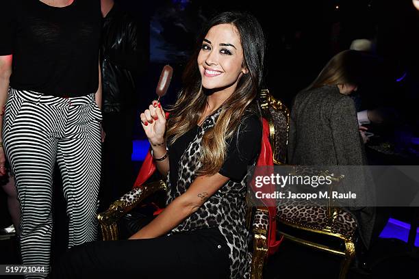 Giorgia Palmas attends 'Libera Il Tuo Istinto' Party by Magnum on April 7, 2016 in Milan, Italy.