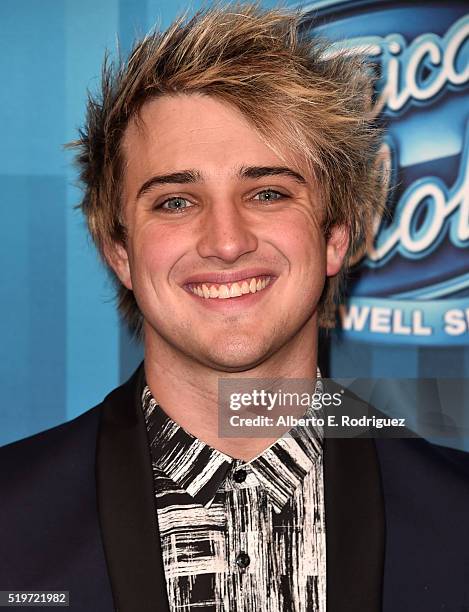 Singer Dalton Rapattoni attends FOX's "American Idol" Finale For The Farewell Season at Dolby Theatre on April 7, 2016 in Hollywood, California.