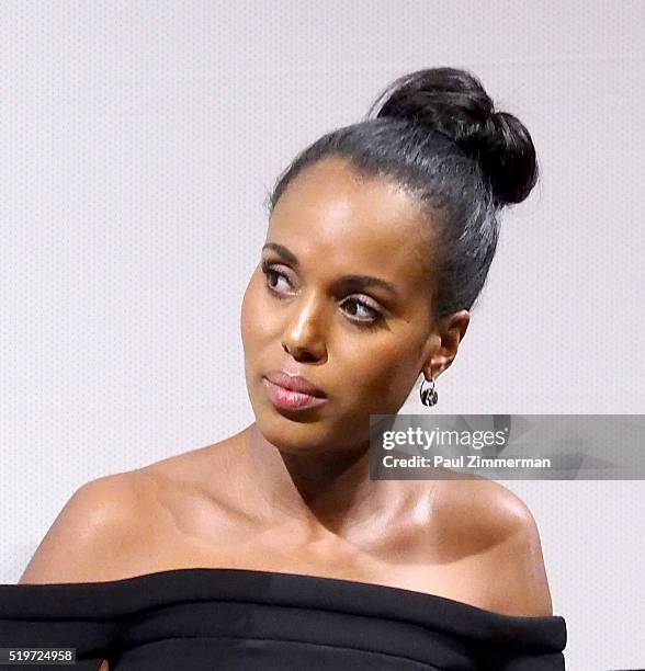 Actress/Execuitive producer Kerry Washington speaks onstage at the NYC Special Screening of HBO Film "Confirmation" at Signature Theater on April 7,...