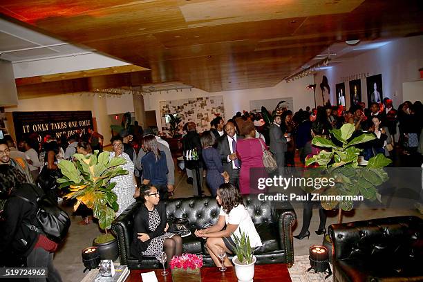 General atmosphere at the NYC Special Screening of HBO Film "Confirmation" at Signature Theater on April 7, 2016 in New York City.