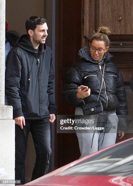 Dynamo and wife Kelly Frayne sighting on April 06, 2016 in London, England.