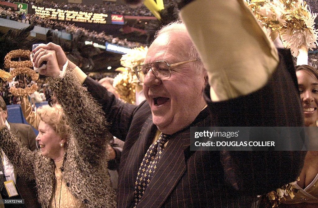 New Orleans Saints' owner Tom Benson and his wife
