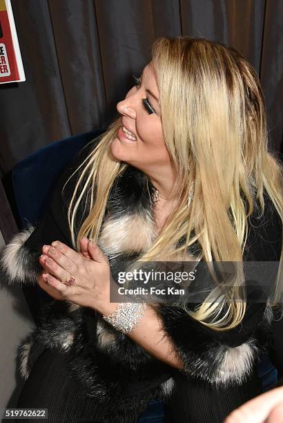 Loana Petrucciani attends 'Guitar Tribute' by Golden disc awarded Jean Pierre Danel at Hotel Burgundy on April 7, 2015 in Paris; France.