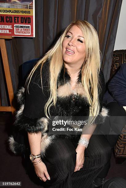 Loana Petrucciani attends 'Guitar Tribute' by Golden disc awarded Jean Pierre Danel at Hotel Burgundy on April 7, 2015 in Paris; France.