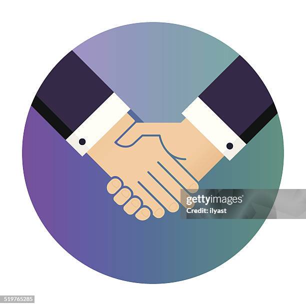 handshake - teamwork hands circle stock illustrations