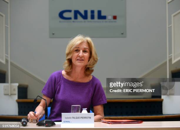 Isabelle Falque-Pierrotin, head of France's information technology watchdog the National Commission for Information Technology and Civil Liberties ,...