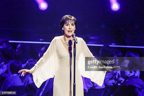 Enya performs during the Echo Award 2016 show on April 07, 2016 in Berlin, Germany.