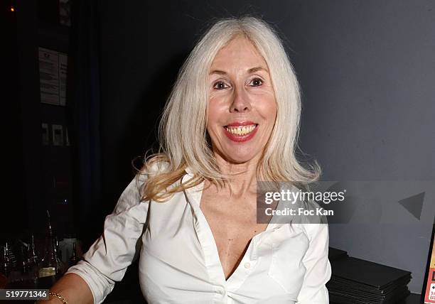 Veronique Koch attends 'Guitar Tribute' by Golden disc awarded Jean Pierre Danel at Hotel Burgundy on April 7, 2015 in Paris; France.