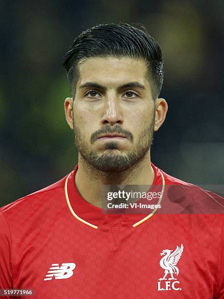 Emre Can of Liverpool FC during the UEFA Europa League quarter-final match between Borussia Dortmund and Liverpool on April 7, 2016 at the Signal...