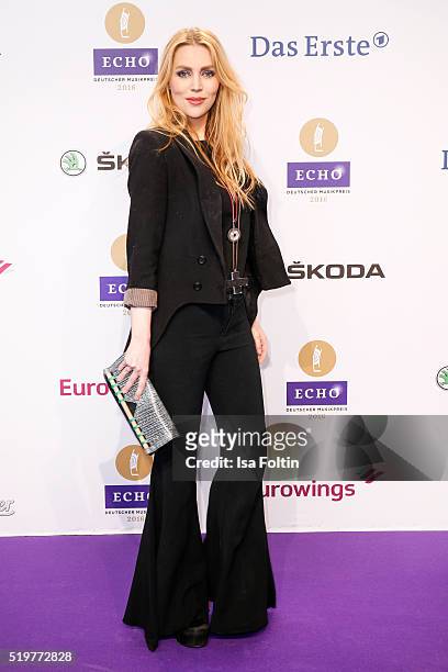Alexa Feser attends the Echo Award 2016 on April 07, 2016 in Berlin, Germany.