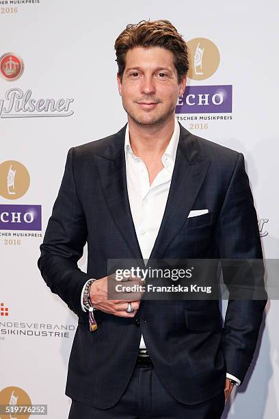 Sebastian Deyle attends the Koenig Pilsener At Echo Award 2016 on April 07, 2016 in Berlin, Germany.
