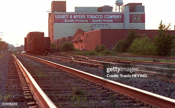 The Liggett and Myers Tobacco building stands quiet in downtown Durham, NC 05 June. Once called the City of Tobacco, Durham is trying to change that...