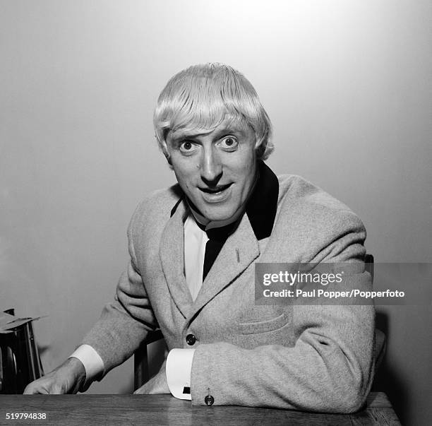 Radio and Television personality, Jimmy Savile, circa April 1964.