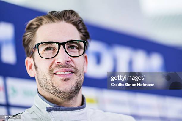 Maximilian Goetz of Mercedes-AMG DTM Team HWA attends during DTM Media Day at Hockenheimring on April 8, 2016 in Hockenheim, Germany.