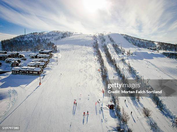 geilo in the winter - geilo stock pictures, royalty-free photos & images