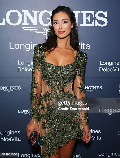 Laurina Fleure attends the Longines DolceVita Asia Pacific launch at Museum of Contemporary Art on April 8, 2016 in Sydney, Australia.