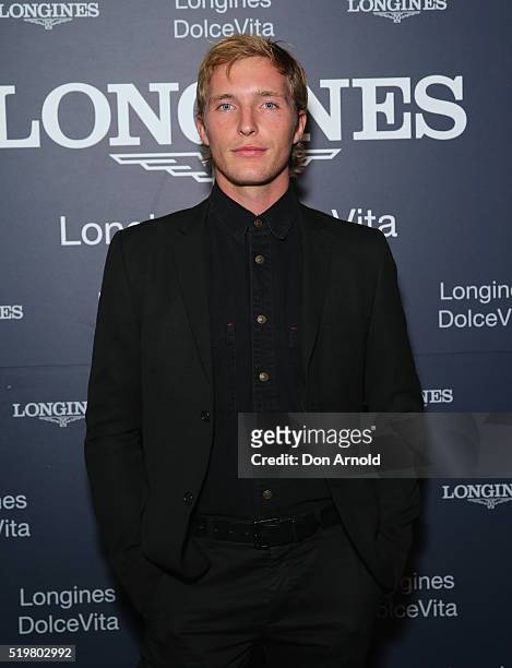Sean Keenan attends the Longines DolceVita Asia Pacific launch at Museum of Contemporary Art on April 8, 2016 in Sydney, Australia.