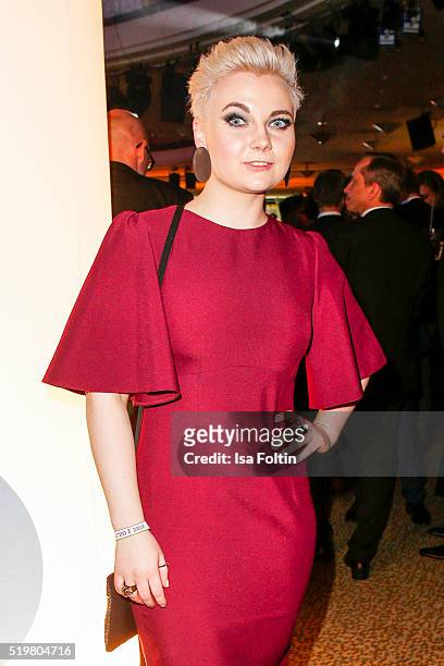 Elzbieta Steinmetz of the band 'Elaiza' attends the Echo Award 2016 after show party on April 07, 2016 in Berlin, Germany.