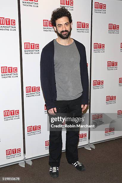 Morgan Spector attends "Incognito" Cast Meet & Greet at Manhattan Theatre Club Rehearsal Studios on April 8, 2016 in New York City.