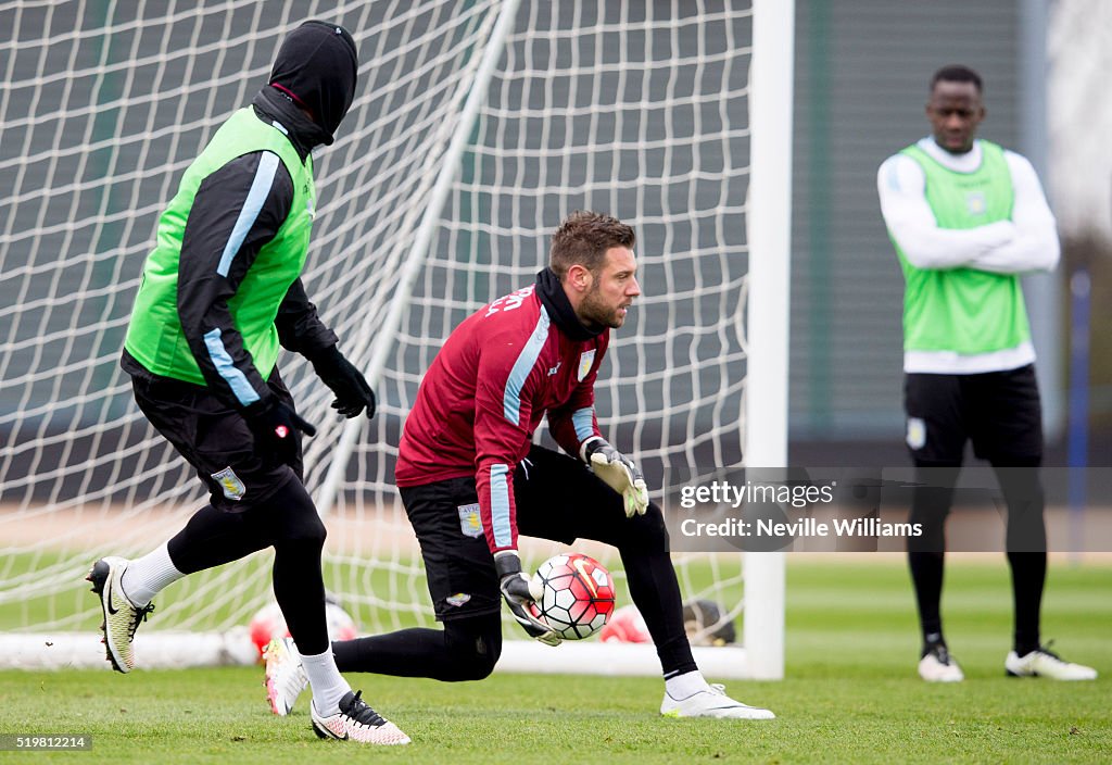 Aston Villa Training and Press Conference