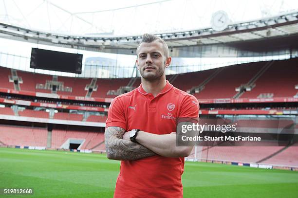 Arsenal's Jack Wilshere before the U21 Premier League match between Arsenal and Newcastle at the Boleyn Ground on April 9, 2016 in London, England. .