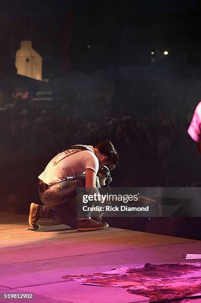 Singer/Songwriters Chase Bryant performs at County Thunder Music Festivals Arizona - Day 1 on April 7, 2016 in Florence, Arizona.