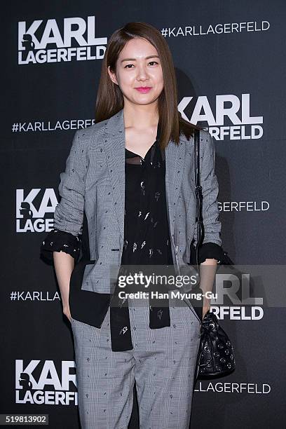 South Korean actress Lee Yo-Won attends "Karl Lagerfeld" Flagship Store Opening In Gangnam on April 7, 2016 in Seoul, South Korea.