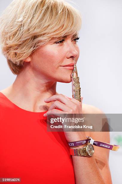 Anne Wis attends the Koenig Pilsener At Echo Award 2016 on April 07, 2016 in Berlin, Germany.