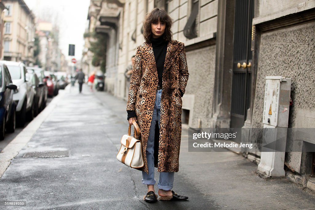 Street Style: February 27 - Milan Fashion Week Fall/Winter 2016/17