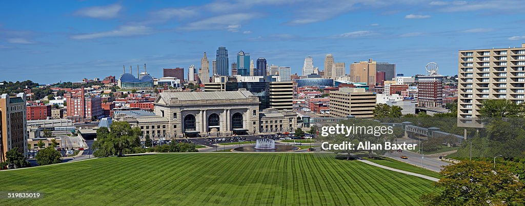 Panoramic format image of Kansas City