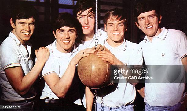 Group portrait of The Dave Clark Five, 1964.