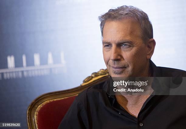 Actor Kevin Costner posesduring a photocall at the premiere of the American action thriller drama film 'Criminal', in Rome, Italy, 08 April 2016.