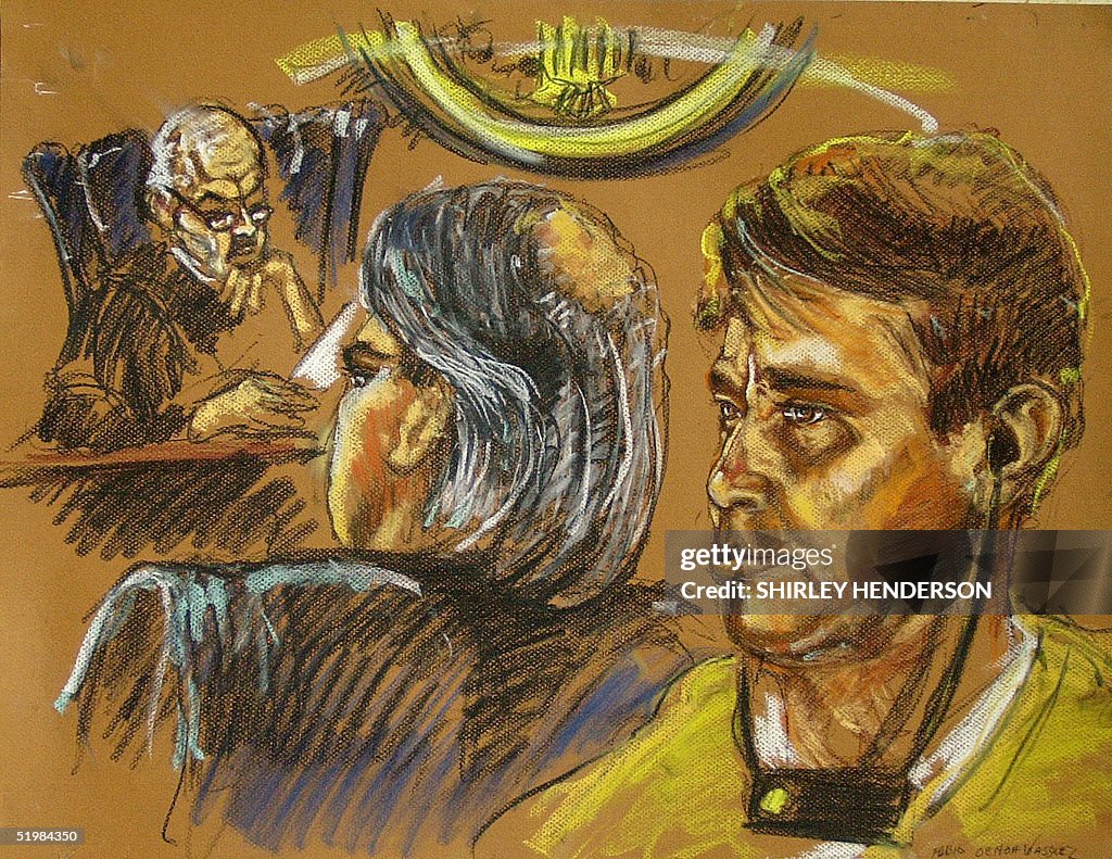 This artists drawing shows are Federal Magistrate
