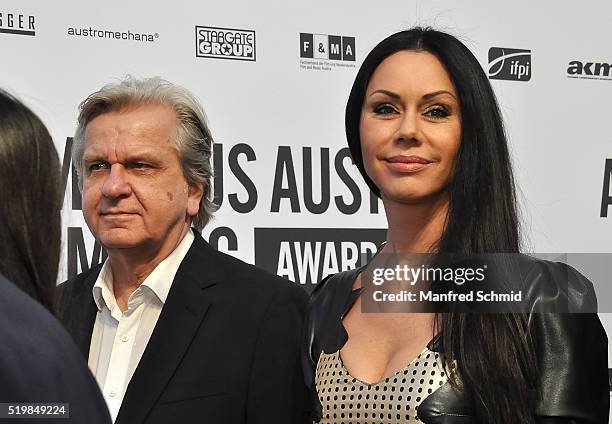 Caroline Perron attends the Amadeus Austrian Music Award - Red Carpet at Volkstheater on April 3, 2016 in Vienna, Austria.