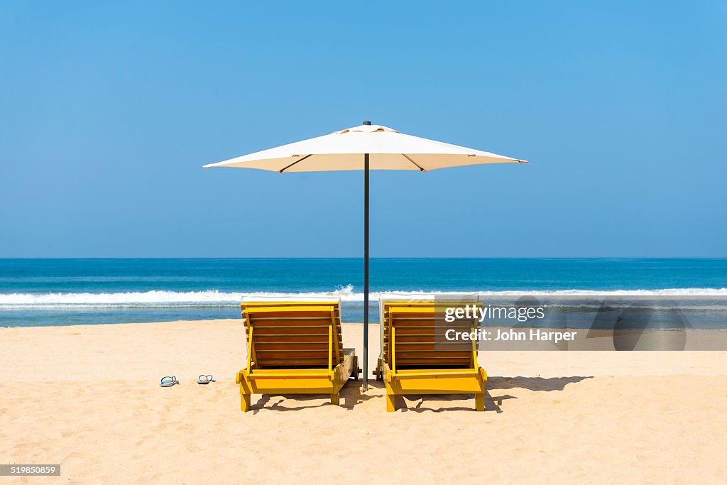 Idyllic beach scene