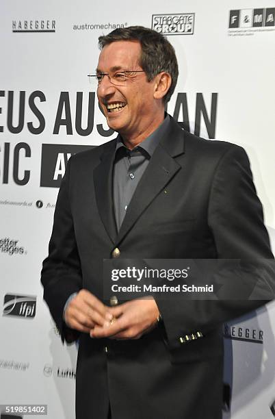 Viktor Gernot attends the Amadeus Austrian Music Award - Red Carpet at Volkstheater on April 3, 2016 in Vienna, Austria.