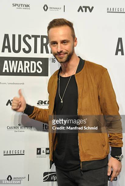 Rene Rodriguez attends the Amadeus Austrian Music Award - Red Carpet at Volkstheater on April 3, 2016 in Vienna, Austria.