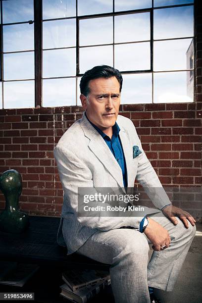 Actor Bruce Campbell is photographed at the 2015 Summer TCAs for or The Wrap on August 6, 2015 in Hollywood, California.