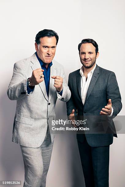 Actors Bruce Campbell and Craig DiGregorio are photographed at the 2015 Summer TCAs for or The Wrap on August 6, 2015 in Hollywood, California.