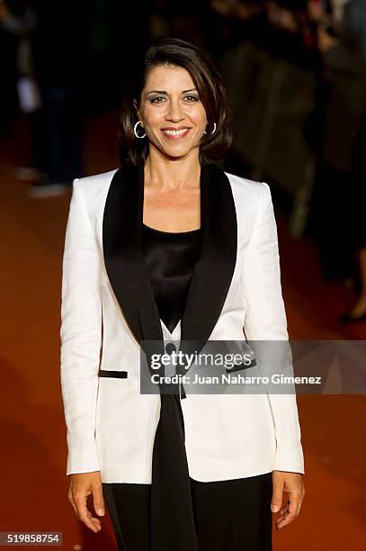 Alicia Borrachero attends 'La Embajada' premiere during FesTVal at Teatro Circo on April 8, 2016 in Albacete, Spain.