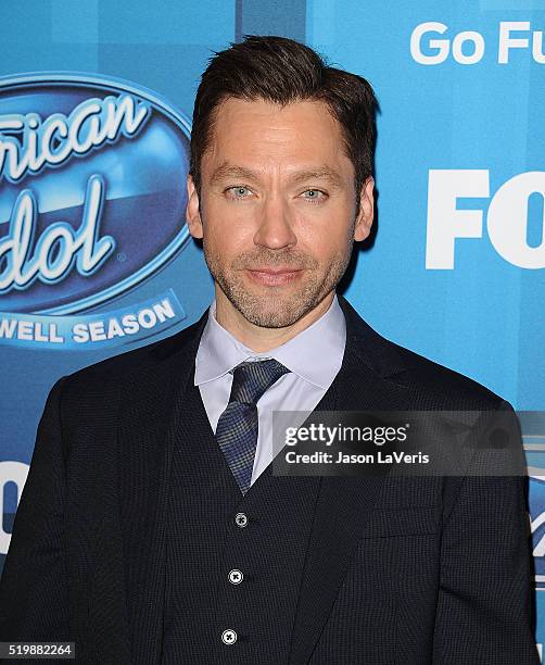 Actor Michael Weston attends FOX's "American Idol" finale for the farewell season at Dolby Theatre on April 7, 2016 in Hollywood, California.