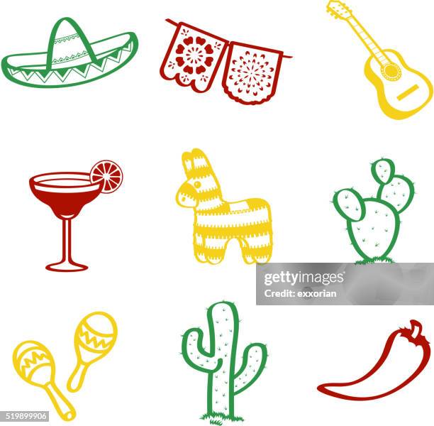 illustrazioni stock, clip art, cartoni animati e icone di tendenza di cinco de mayo gioco da ragazzi - headdress