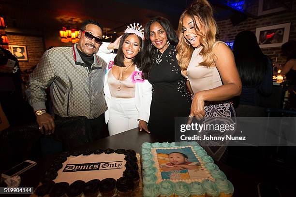 Kenkaide Thomas Douglas, Shia Douglas, Tina Douglas, and Ashanti celebrate Shia Douglas' birthday at Shia#Tuneshi's TwentySomething birthday party at...