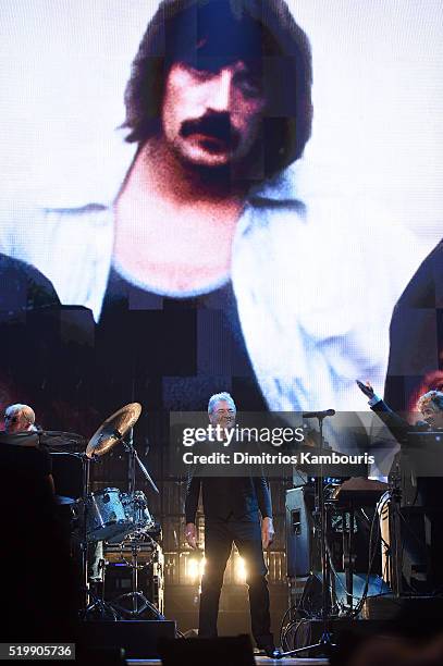 Ian Gillan of Deep Purple performs onstage at the 31st Annual Rock And Roll Hall Of Fame Induction Ceremony at Barclays Center of Brooklyn on April...