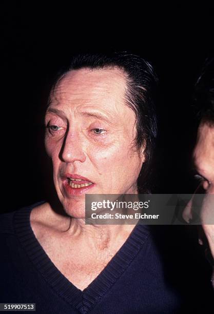 Christopher Walken at Tunnel Club, New York, New York, January 8, 1995.