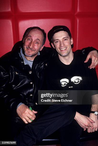 Pete Townshend of the Who and Donnie Kehr at Club USA, New York, New York, April 16, 1993.