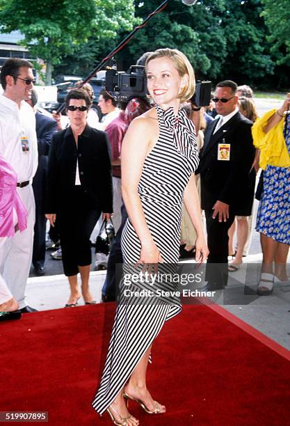 Reese Witherspoon attends the premiere of 'Legally Blonde, Southampton, New York, July 7, 2001.