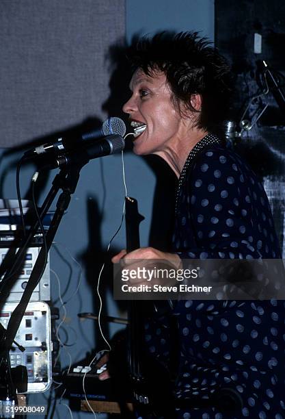 Laurie Anderson performs at Macintosh Music Festival, New York, September 1, 1995.