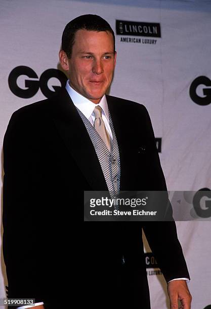 Lance Armstrong attends GQ Man of the Year awards, New York, October 21, 1999.