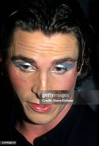 Christian Bale attends premiere of 'Velvet Goldmine,' New York, October 26, 1998.